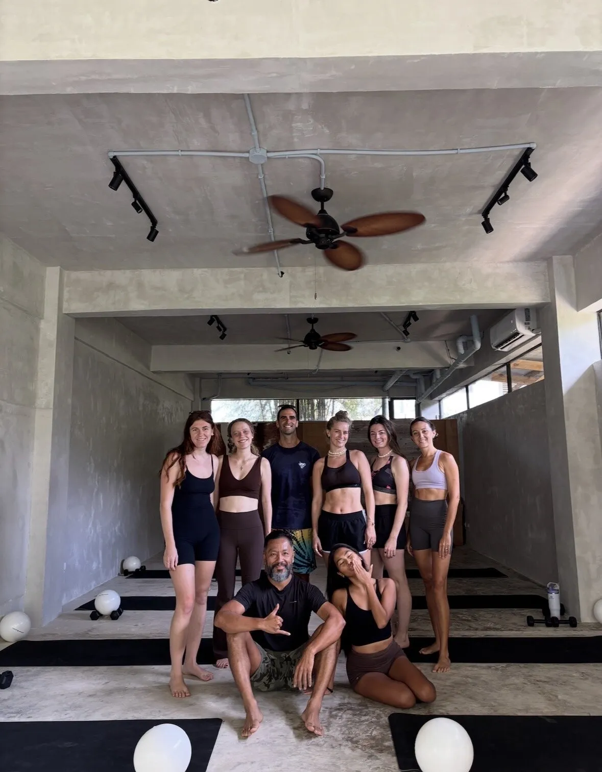 Group photo after a class at Holding Space