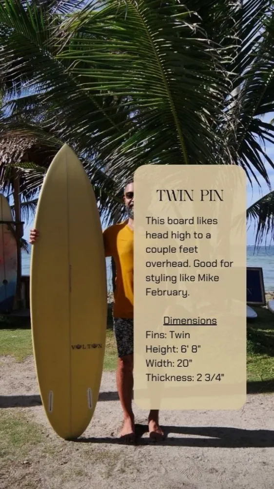 Vultun fish surfboard rental — fun shape for Siargao reef and beach breaks