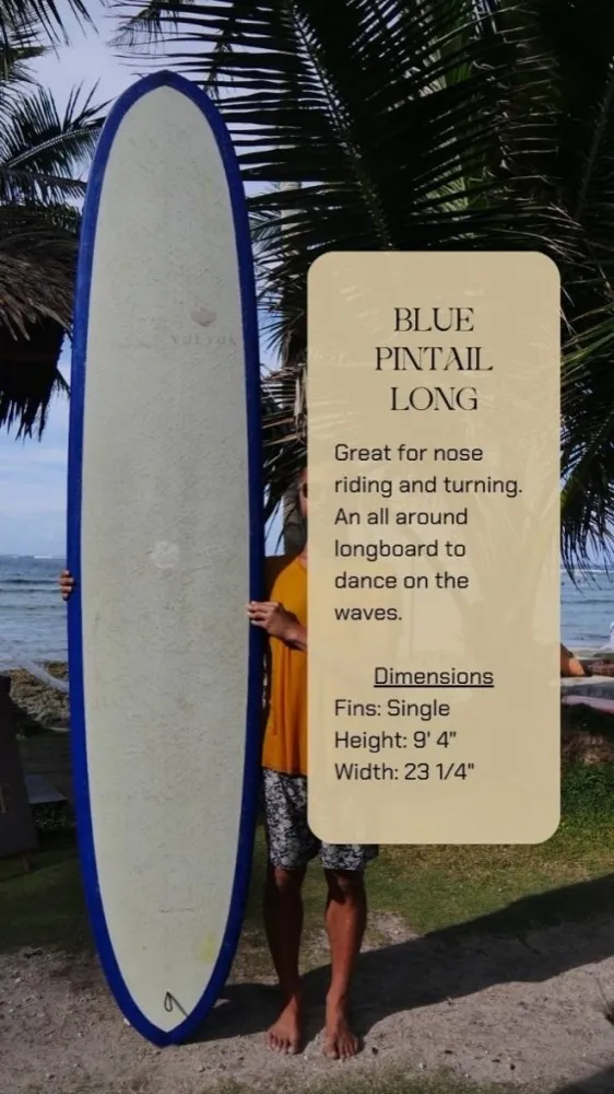 Vultun longboard surfboard for beginners — stable and easy to paddle