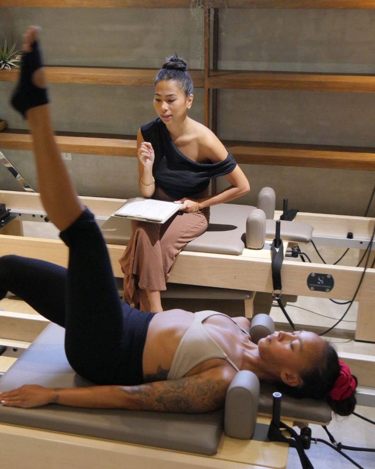 Reformer Pilates session at Feral Pilates Siargao