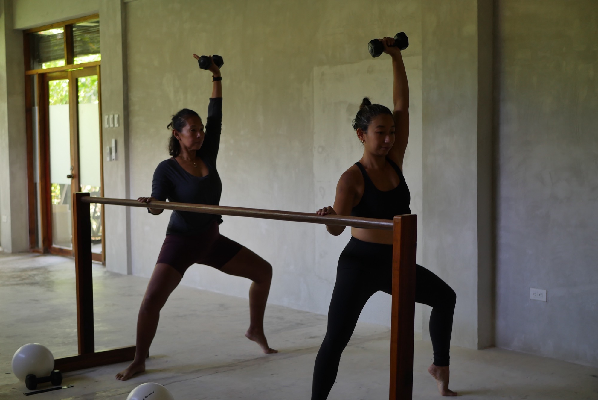 Barre class at Feral Movement Siargao